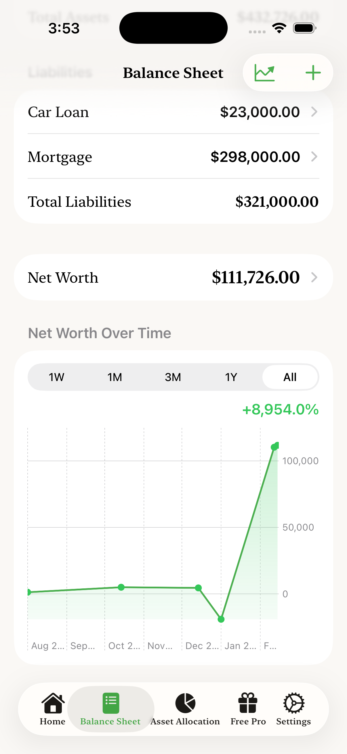 Net Worth Tracking